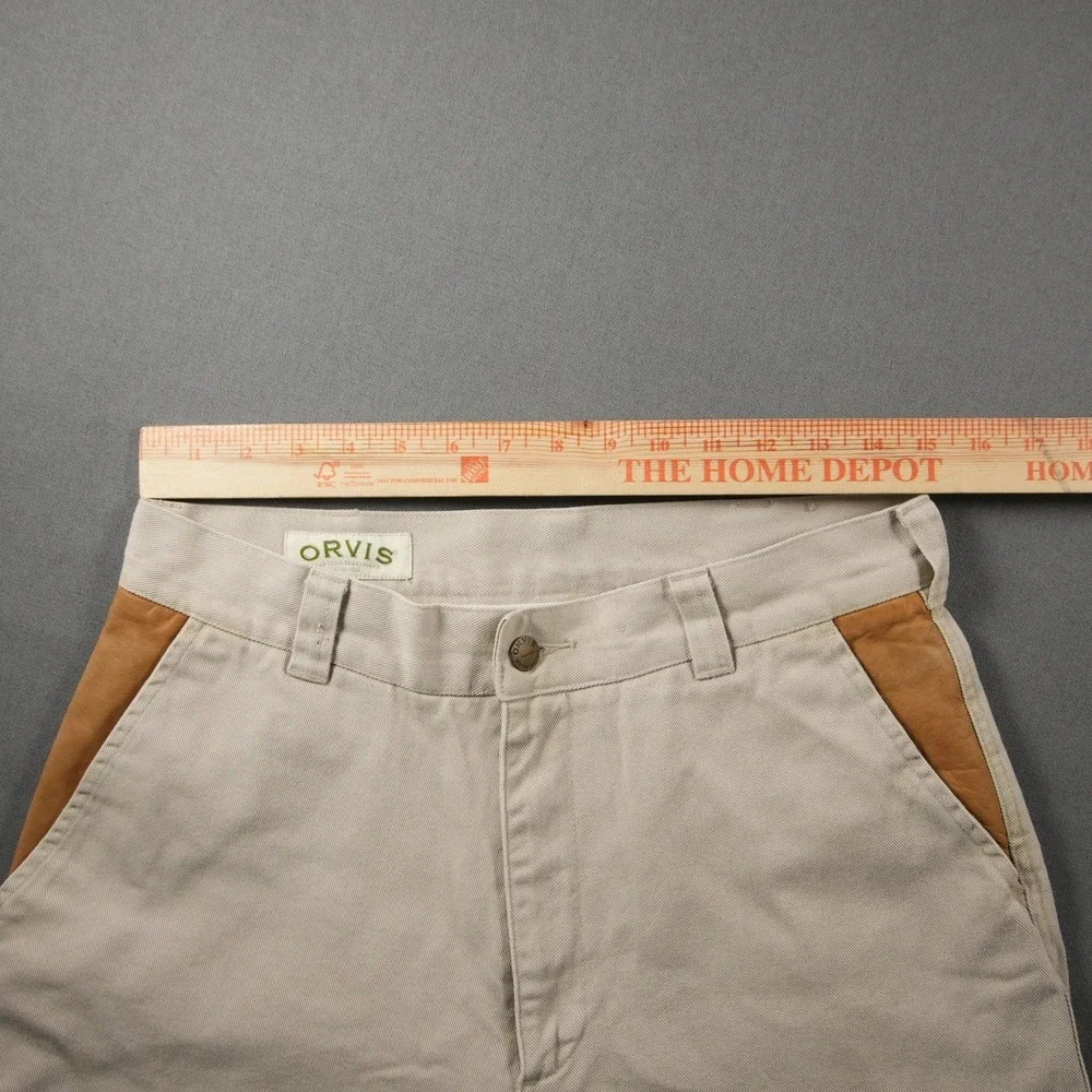 VTG Orvis Zambezi Twill Shooting Leather Trim Field Upland Pant Men Fit 30x28
